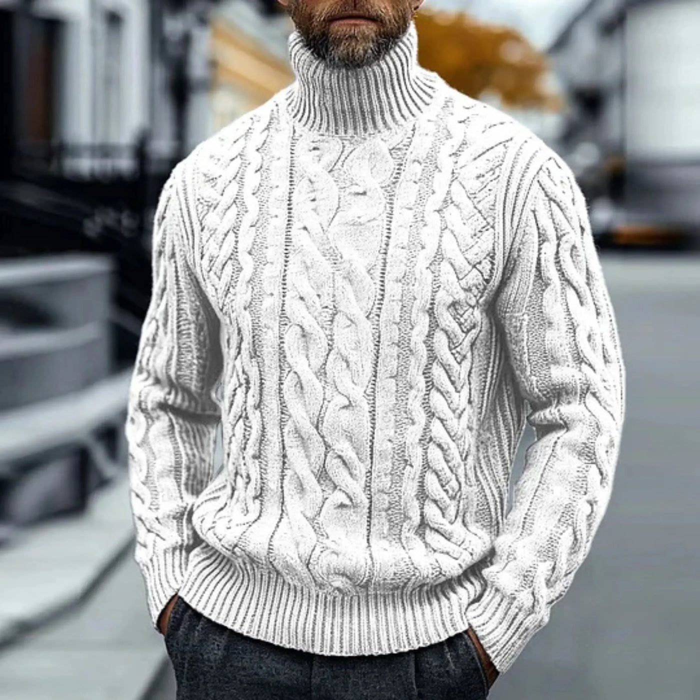 Charles™ - Pull Vintage en Maille Torsadée
