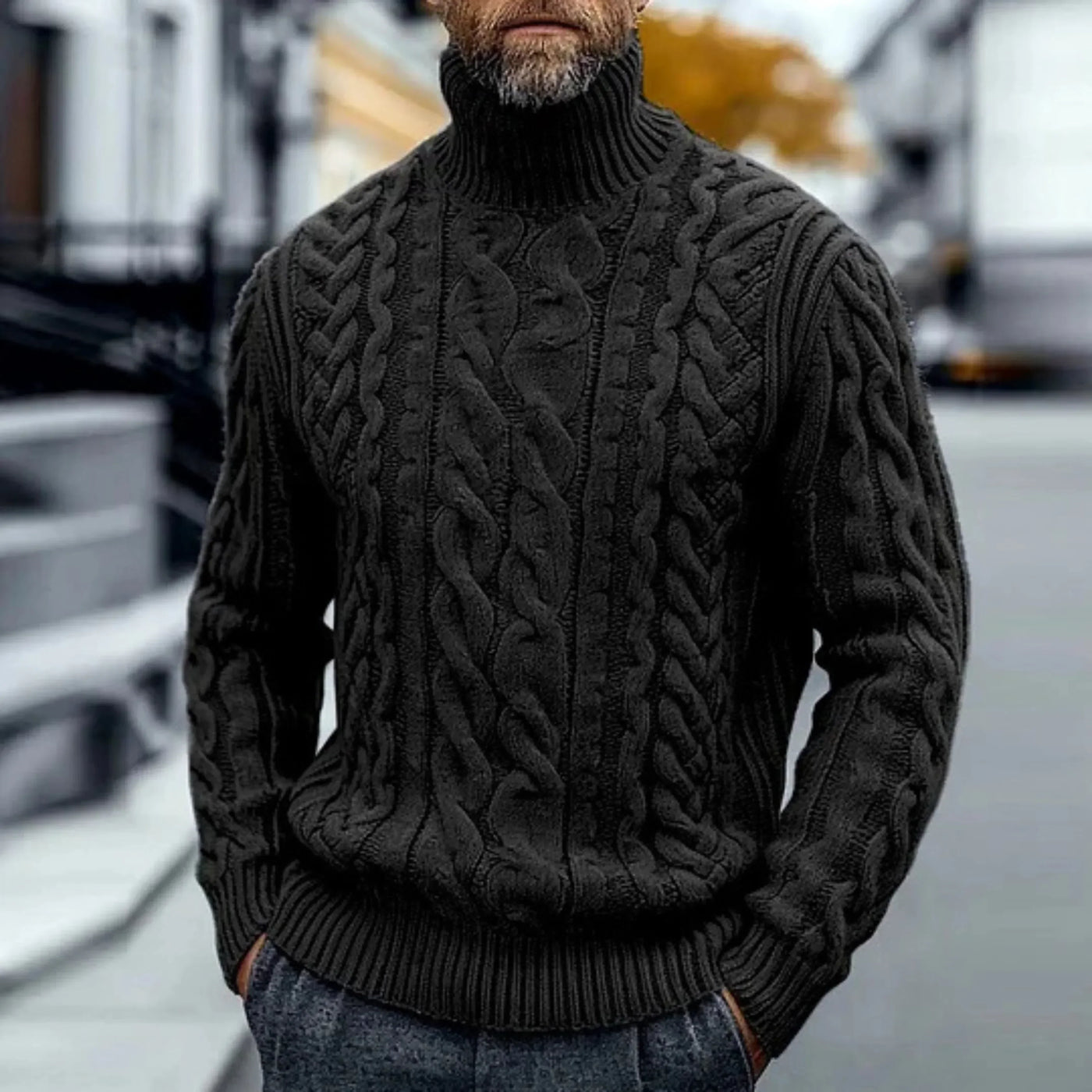 Charles™ - Pull Vintage en Maille Torsadée