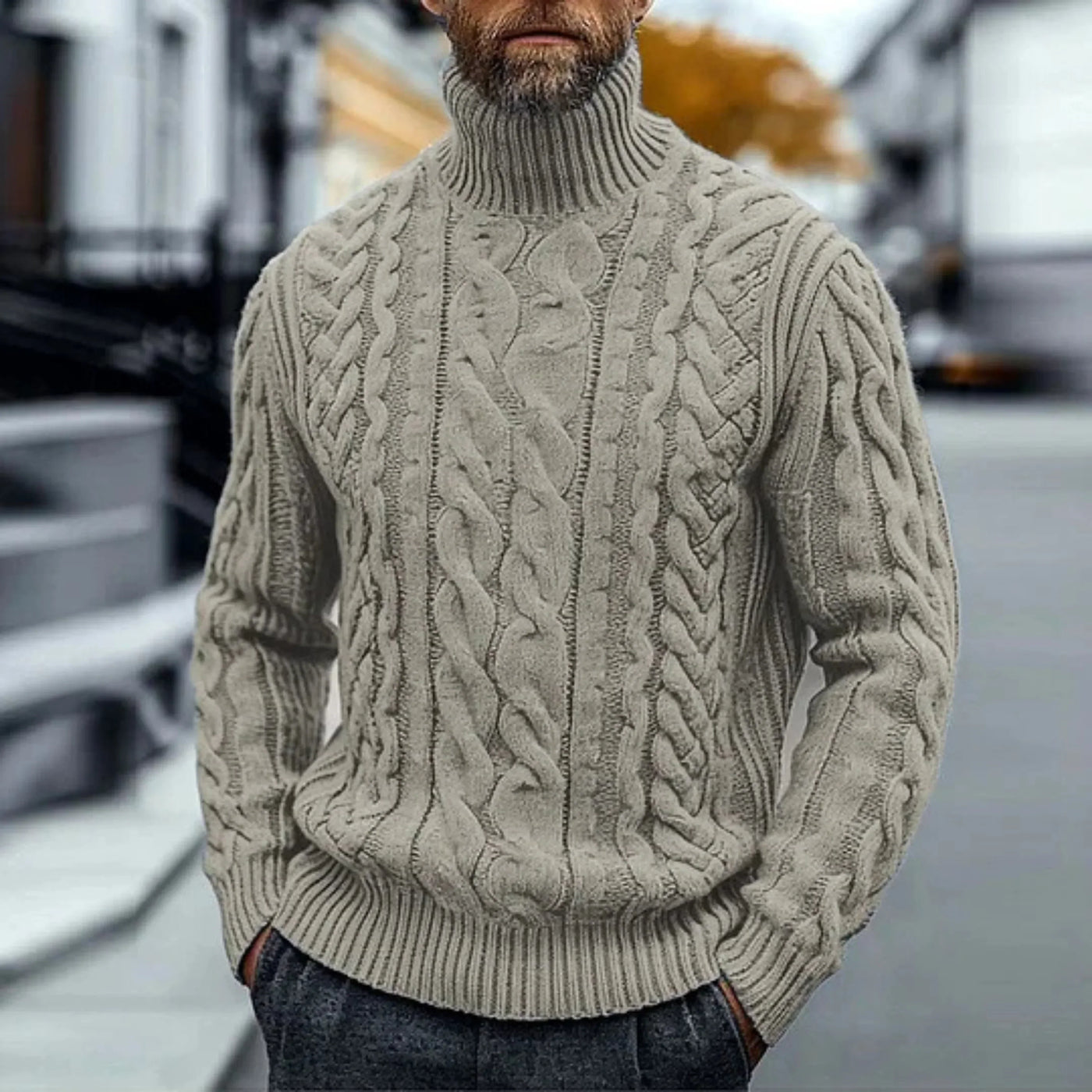 Charles™ - Pull Vintage en Maille Torsadée