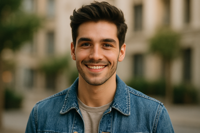 jovem bem parecido